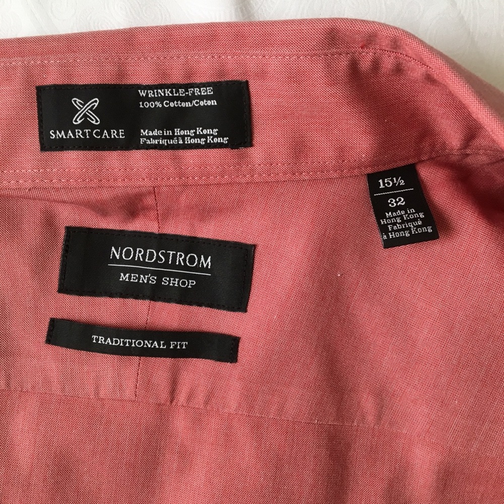 💎Nordstrom | wrinkle free Long Sleeve Shirt Sz 32 - Picture 4 of 9